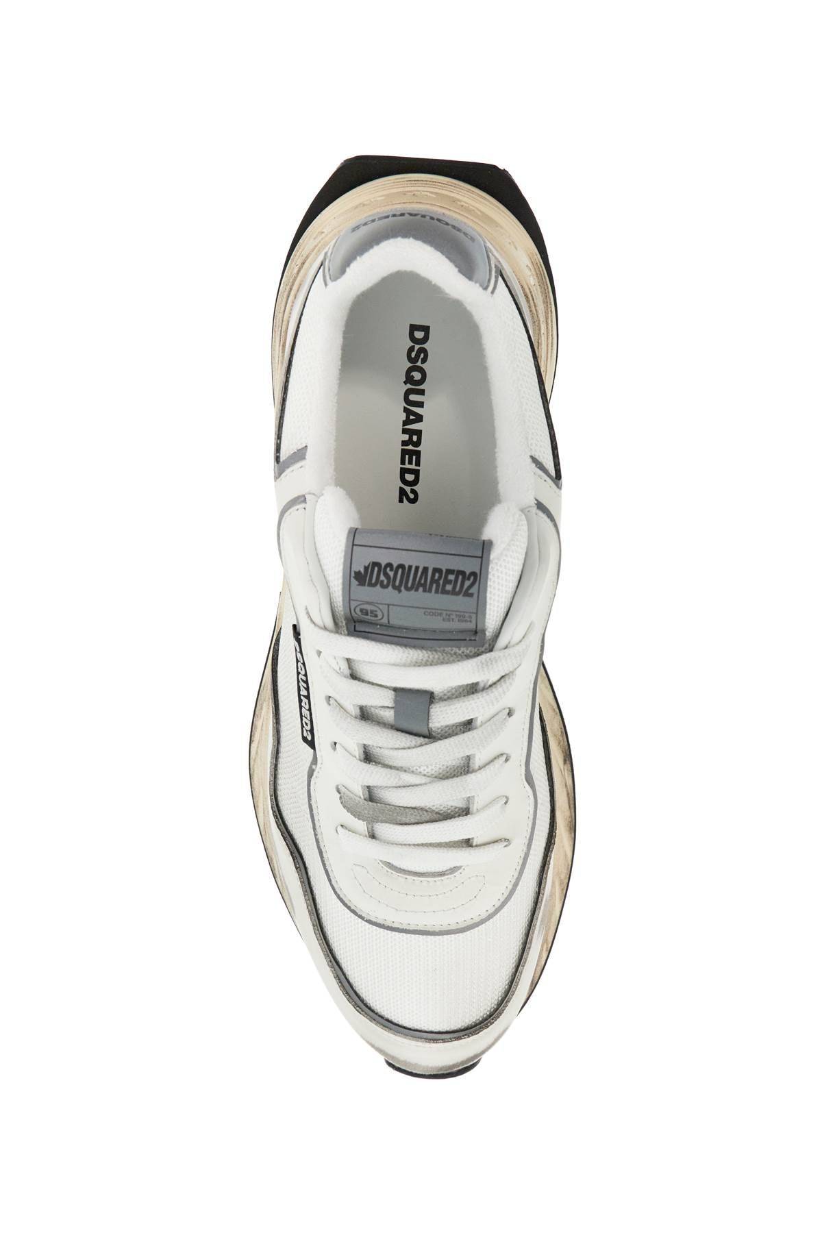 DSQUARED2 Vintage-Inspired Lace-Up Sneakers for Men