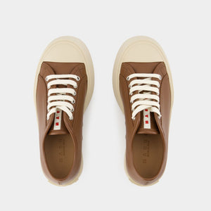 MARNI Chic Laced-Up Brown Sandal Sneakers