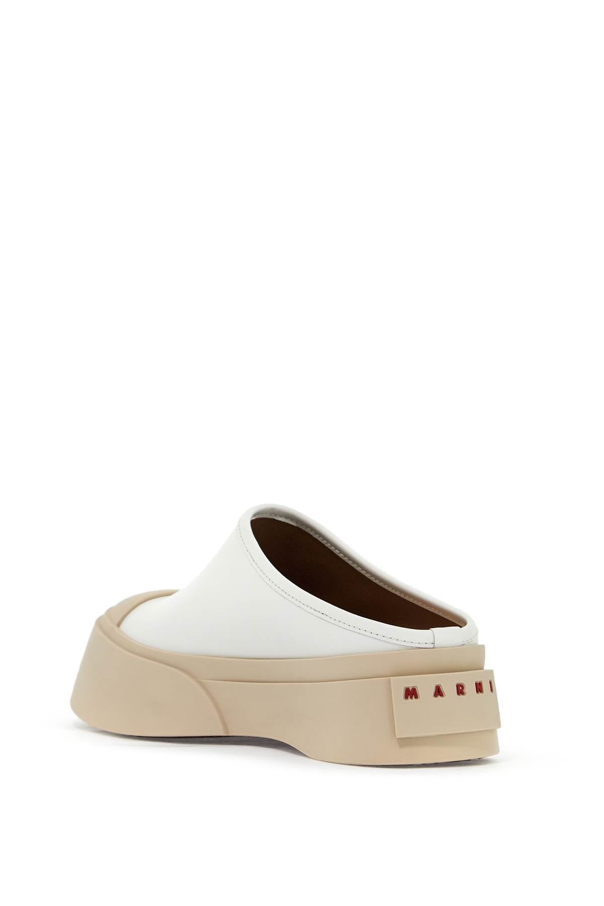 MARNI Chic Leather Flatform Clogs