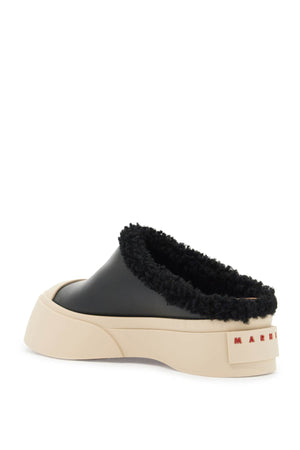 MARNI Chic Leather and Shearling Clogs for Women