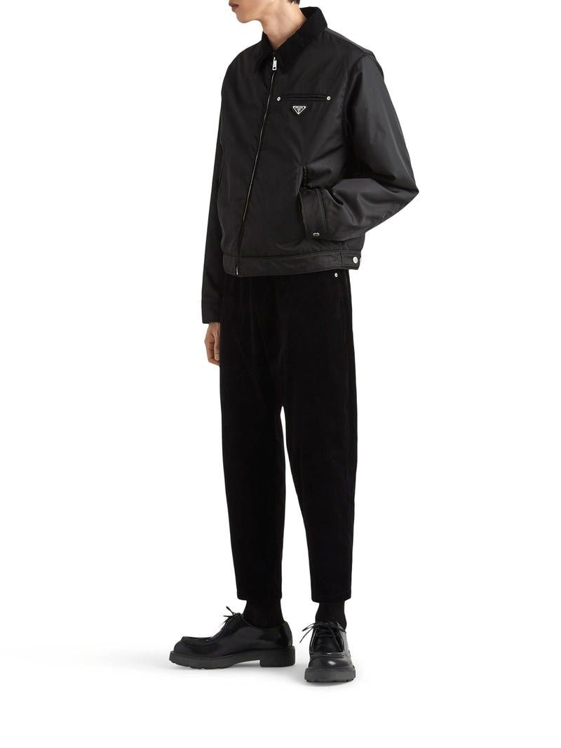 PRADA Black Corduroy Pants for Men