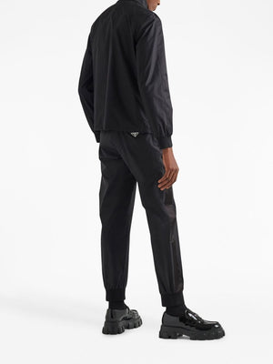 PRADA Luxurious Black Silk Trousers for Men