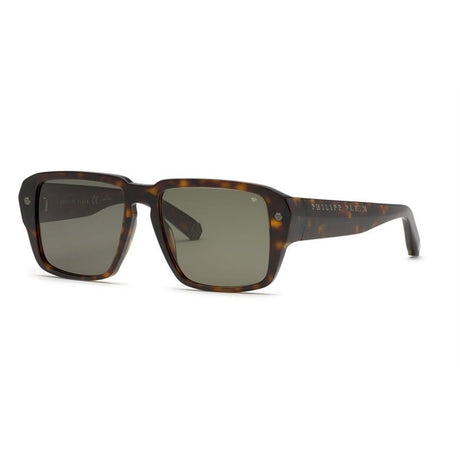 PHILIPP PLEIN Stylish Acetate Sunglasses with Marbled Black Frame