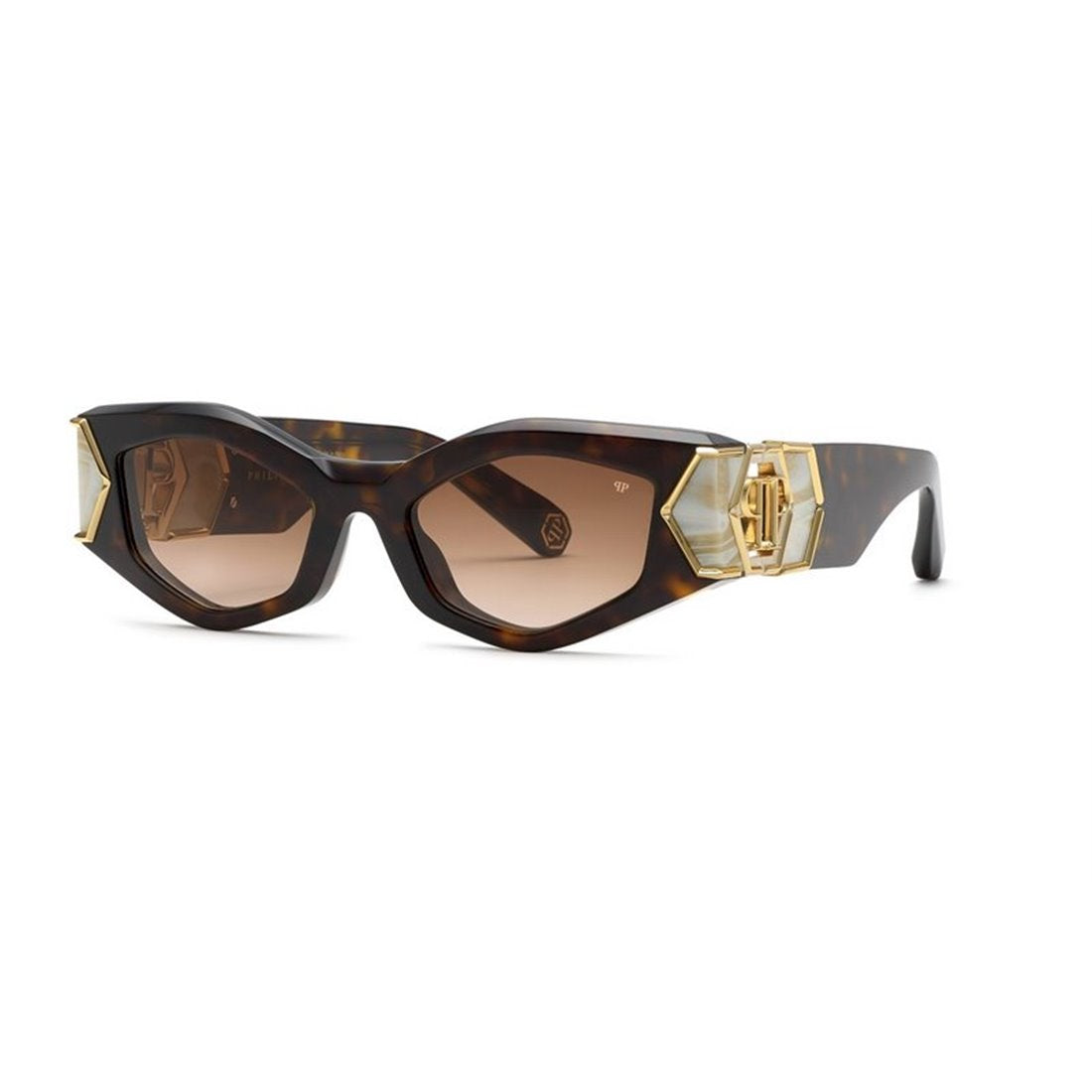 PHILIPP PLEIN Shiny Black Gradient Women's Sunglasses