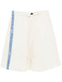 JW ANDERSON Short Maxi Cotton-Linen Blend Pants