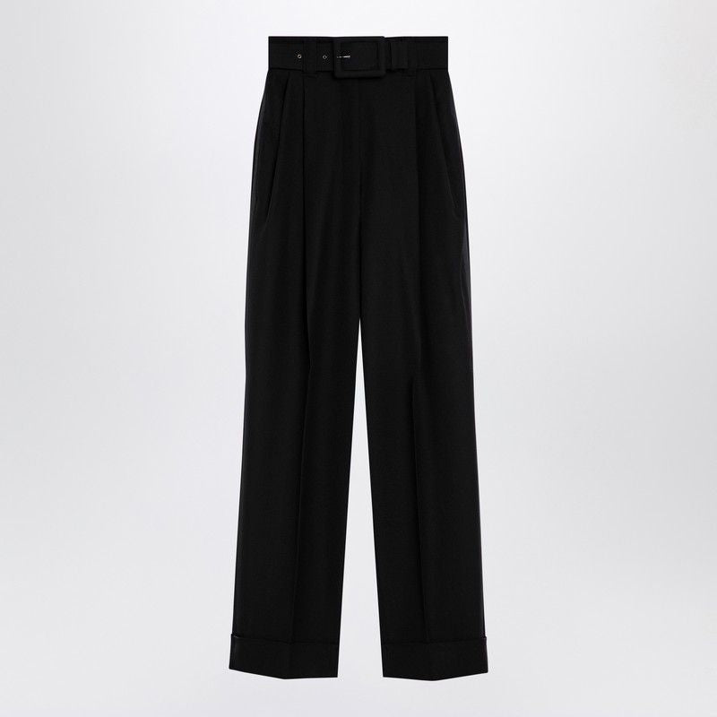 MAX MARA PIANOFORTE High-Waisted Wide-Leg Wool Trousers