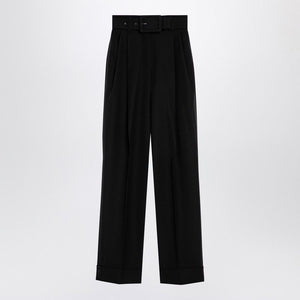 MAX MARA PIANOFORTE High-Waisted Wide-Leg Wool Trousers