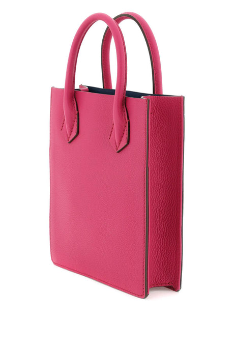 MOREAU PARIS Chic Pink Mini Handbag with Gold-Tone Accents and Shoulder Strap
