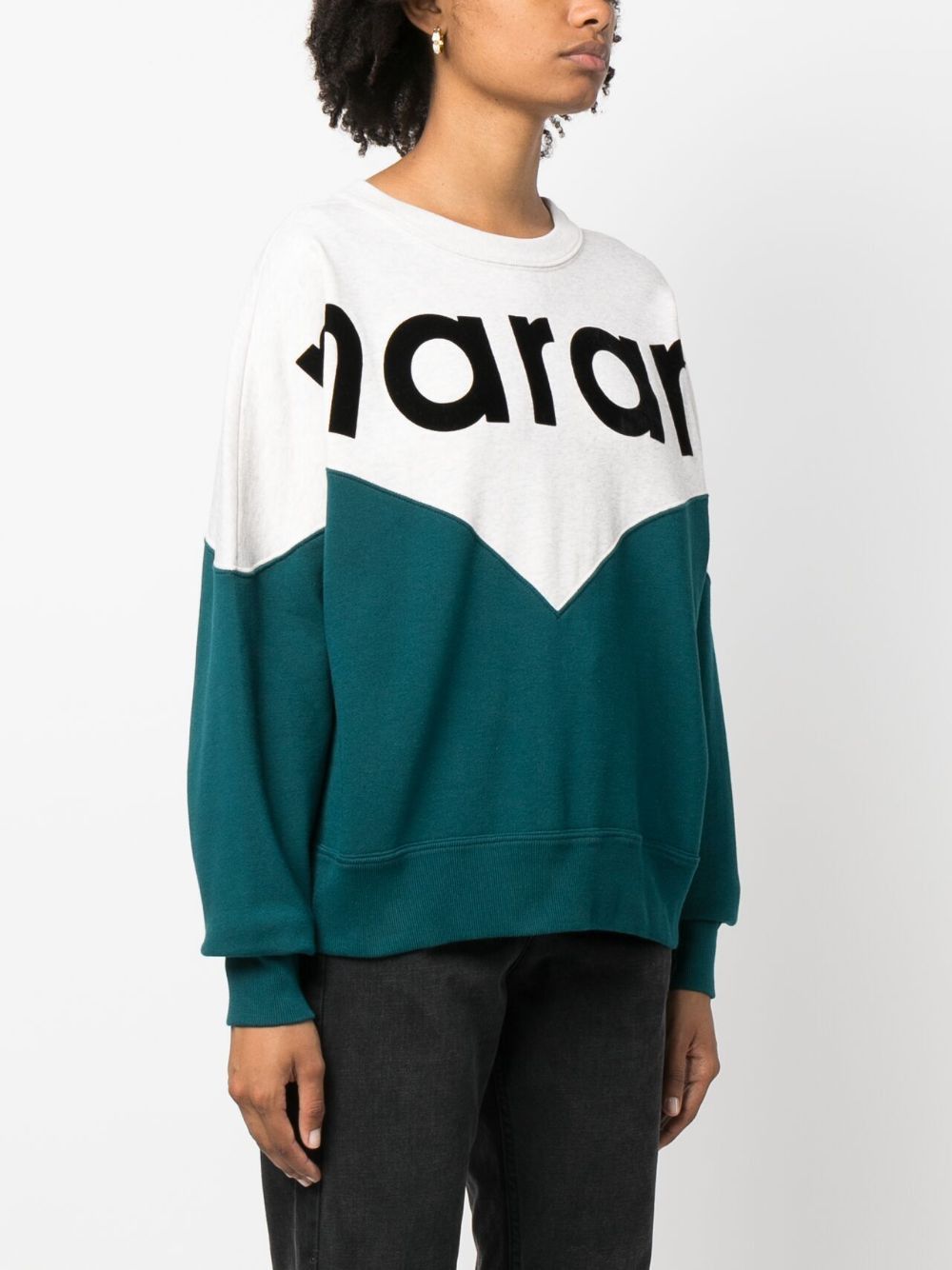 ISABEL MARANT ETOILE Teal Knit Sweatshirt for Women - FW23 Collection