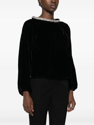 ISABEL MARANT Chic Black Mini Knit Sweater