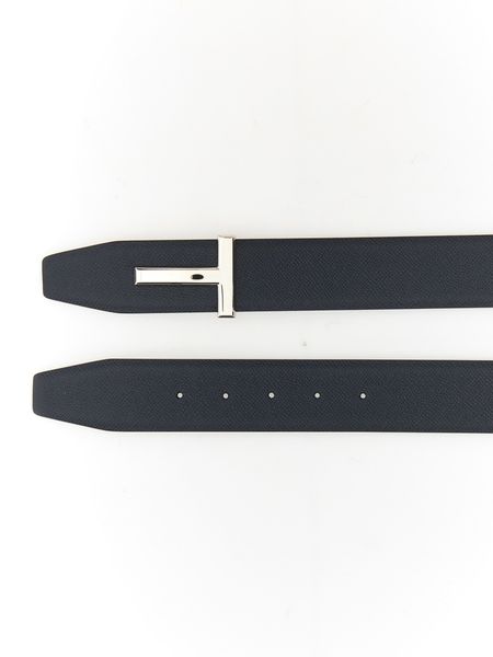 TOM FORD Reversible Leather T Buckle Belt for Men