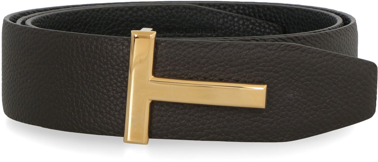 TOM FORD Premium Leather Belt - Brown