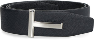Reversible Leather Belt for Men in Blue - SS24 Collection