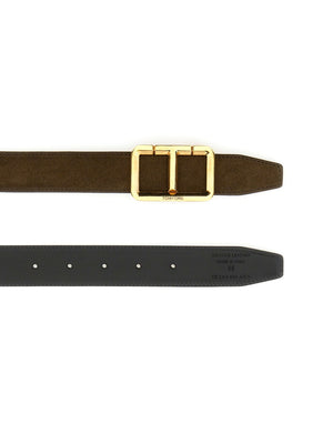 TOM FORD Luxury Leather Belt with Logo