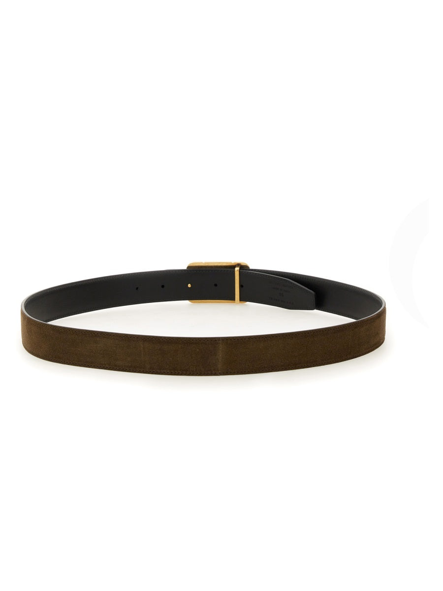 TOM FORD Luxury Leather Belt with Logo