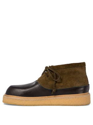 MARNI Elegant Suede Leather Ankle Boots for Men