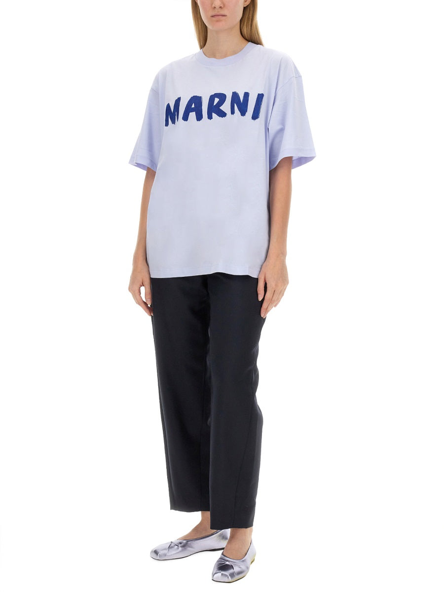 MARNI Oversized Logo T-Shirt - Size 40