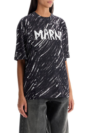 MARNI Abstract Pattern Oversized T-Shirt - Size 38