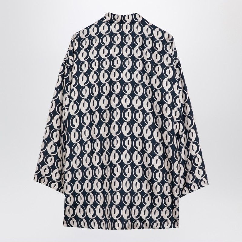 MAX MARA Reversible Geometric Silk Blouse