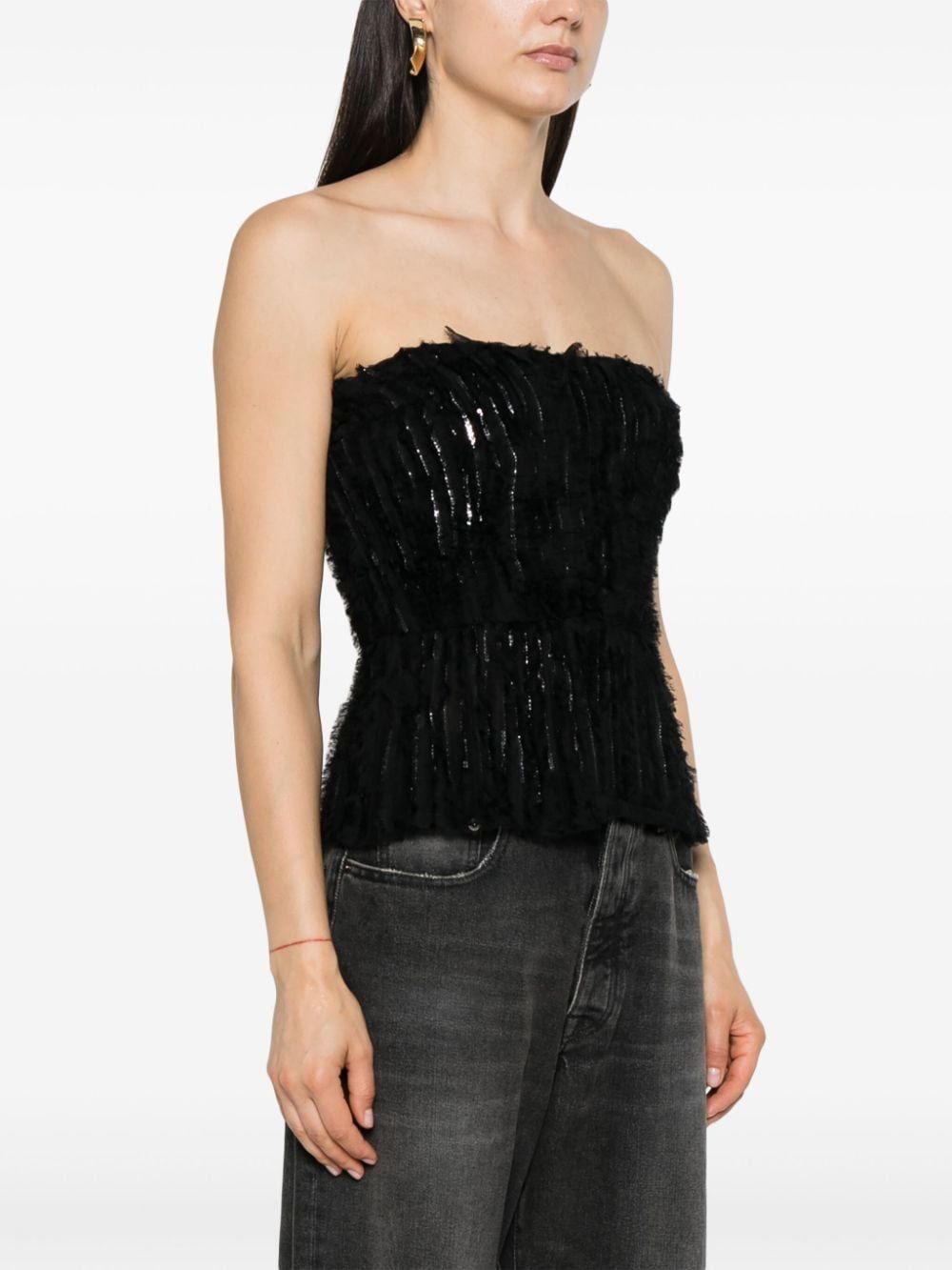 ELISABETTA FRANCHI Chic Black Top for Women