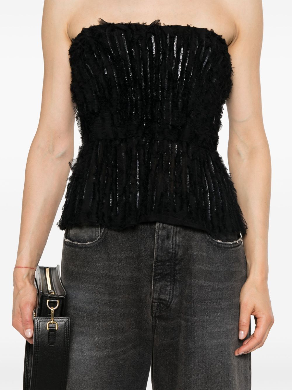 ELISABETTA FRANCHI Chic Black Top for Women