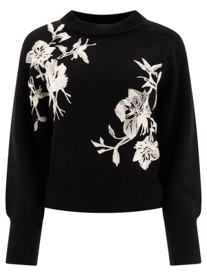 ELIE SAAB Embellished Regular Fit Sweater