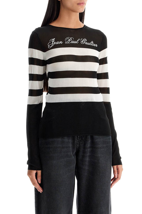 JEAN PAUL GAULTIER Lightweight Signature Striped Sailor Top - Size XS