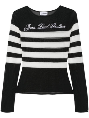 JEAN PAUL GAULTIER Maritime Stripe Long Sleeve Top