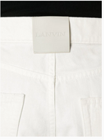 LANVIN Classic 100% Cotton Men's Jeans - Optic White