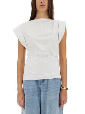 ISABEL MARANT Cotton T-Shirt with Elegant Design - Size S