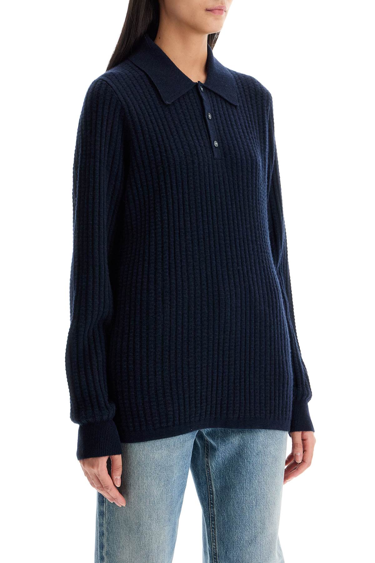 GUEST IN RESIDENCE Cashmere Polo-Inspired Pullover - Relaxed Fit