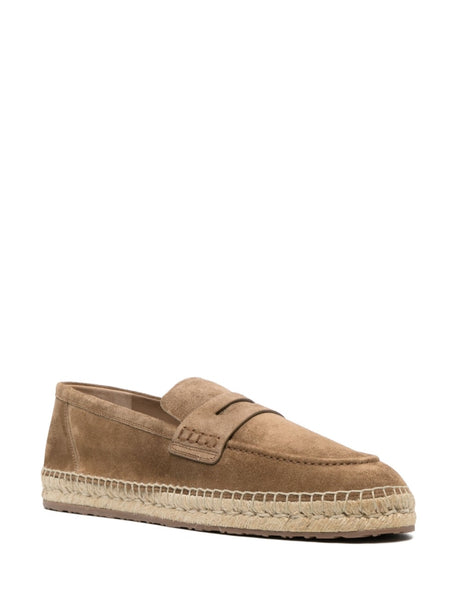 Sophisticated Brown Suede Espadrilles for Men