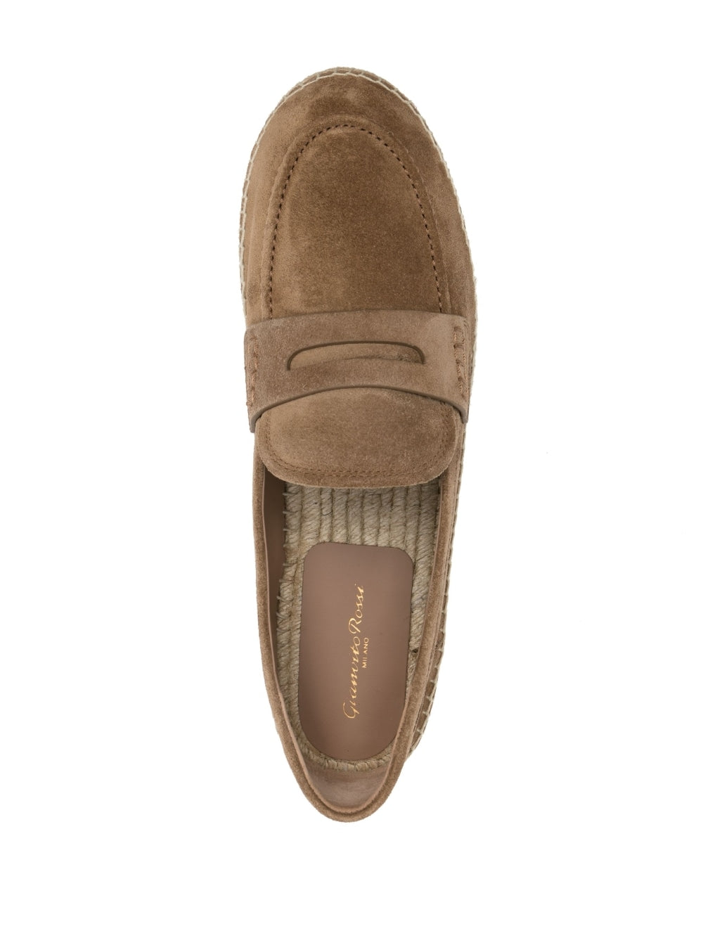 Sophisticated Suede Brown Espadrilles for Men