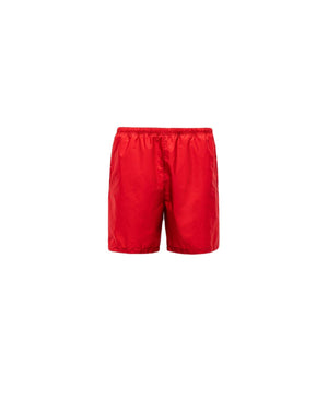 PRADA Men's Red Re-Nylon Swim Shorts for FW23