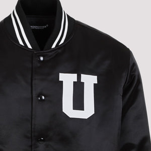 UNDERCOVER Black Cotton Bomber Jacket for Men - FW23 Collection