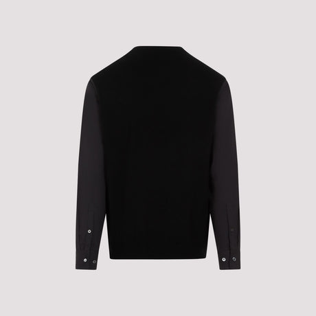 UNDERCOVER Luxurious Black Wool Cashmere Pullover for Men - FW23