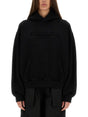 ALEXANDER WANG Regular Fit Sweatshirt with Embossed Logo - Size S