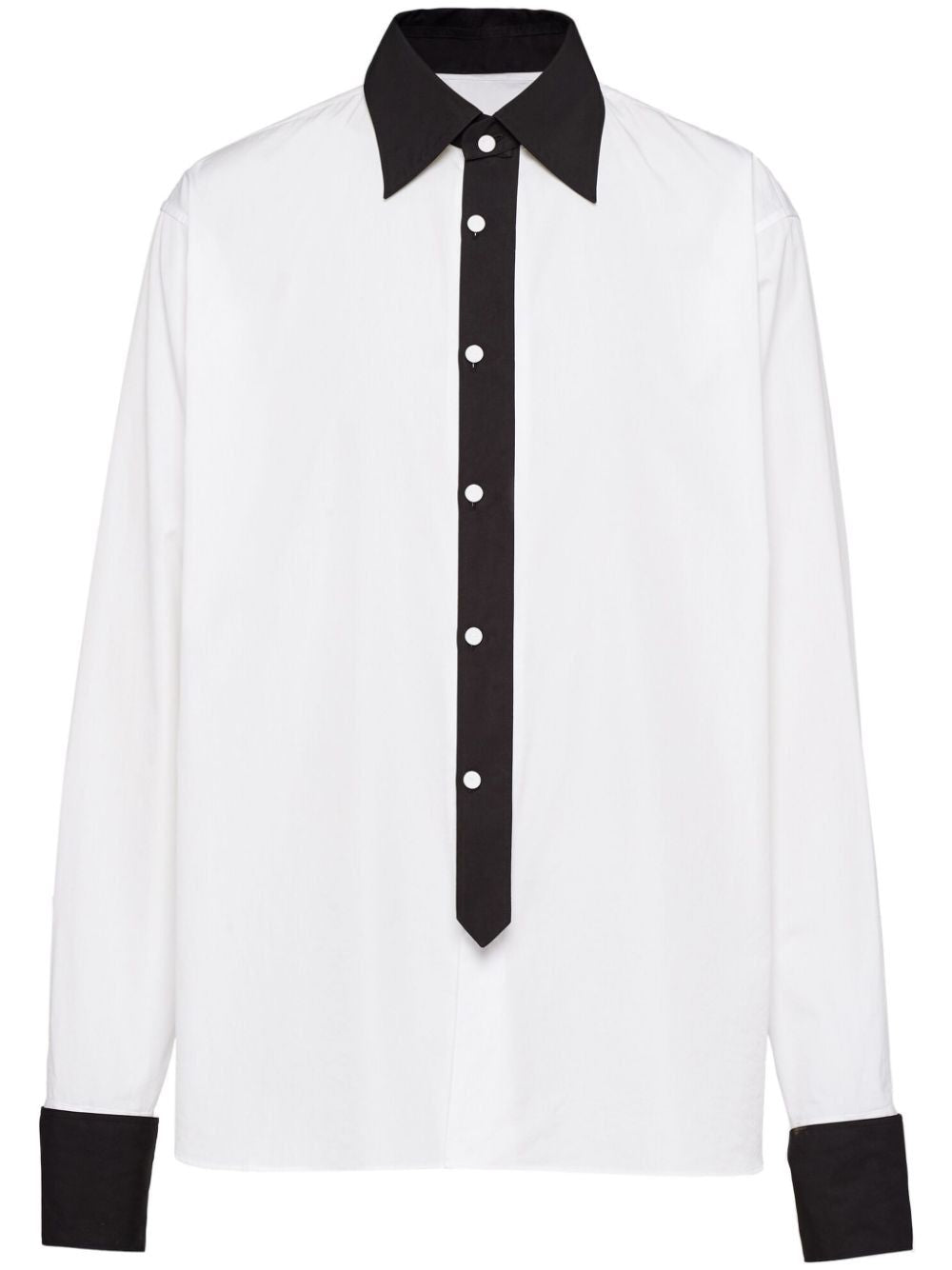 قميص قطني أبيض كلاسيكي للرجال - مجموعة SS24