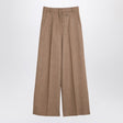 MAX MARA SPORTMAX Chic Beige Wide-Leg Trousers for Women