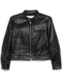 DUNST Leather Jacket with Mock Neck - Women's Standard Sizing