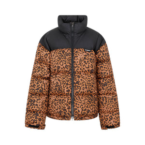 VETEMENTS Stylish Leopard Print Puffer Jacket for Women