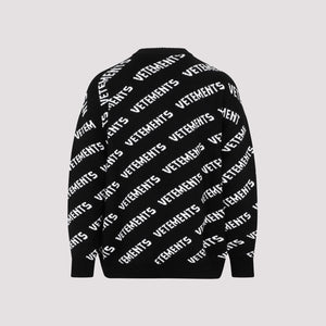 Men's Black Monogram Sweater - FW23 Collection