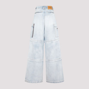 VETEMENTS Blue Baggy Jeans for Women, FW23 Collection