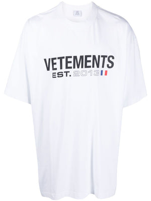 VETEMENTS Men's 23FW White T-Shirt