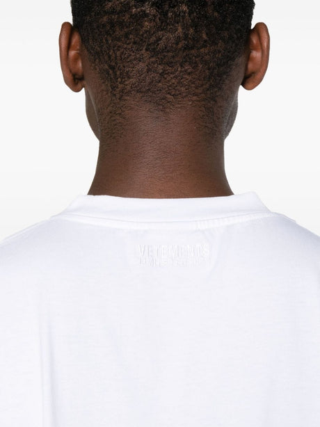 VETEMENTS White Cotton Logo T-Shirt for Women