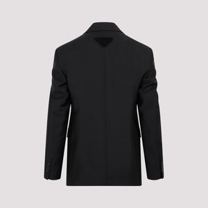 男性用 ブラック モヘア ジャケット - SS23 コレクション