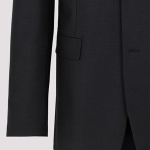 PRADA Men's Black Mohair Jacket - SS23 Collection