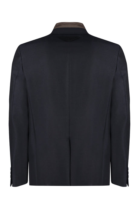 PRADA Luxurious Blue Single-Breasted Jacket for Men - FW23