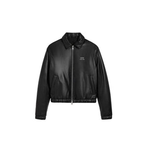 AMI PARIS Black Padded Jacket for Men - SS24 Collection