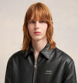 AMI PARIS Black Padded Jacket for Men - SS24 Collection